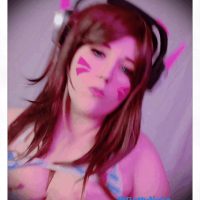 Bikini D.va Bouncing Gif From Overwatch BattyNeko