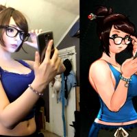 Overwatch Mei cosplay babe