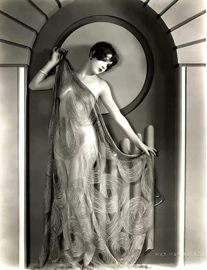 Art Of The Tease – Sally Phipps – Photographed In The Perfect Art Deco Pose By Max Munn Autry. 1929