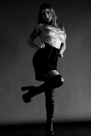 Boots Skirt And Corset I Think Is Perfect Combination