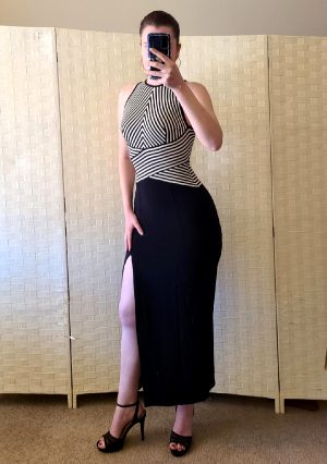 Decided To Keep A Dress I Was Selling. Love A Sexy Leg Slit Dress!