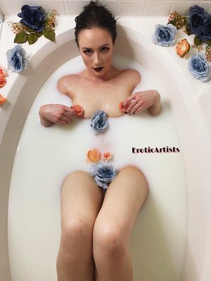 Flowers In A Milk Bath